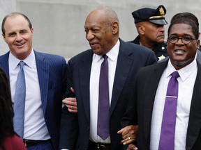 Bill Cosby leaves the Montgomery County Courthouse on June 6, 2017 in Norristown, Pennsylvania.