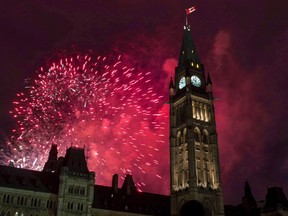 Fireworks explode behind the Peace Tower on Parliament Hill during Canada Day celebrations in Ottawa on July 1, 2015. Canada already has a lot to offer travellers, but as the country celebrates its 150th birthday in 2017 with a year full of sesquicentennial celebrations, there's even more to see and do