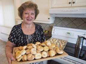 Teresa Secondo Zuccaro holds baked goods at her home Tuesday, May 30, 2017 in Montreal.THE CANADIAN PRESS/Ryan Remiorz