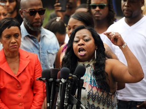 FILE - In this Friday June 16, 2017, file photo, Valerie Castile, mother of Philando Castile, a black motorist who was killed by Officer Jeronimo Yanez, speaks about her reaction to a not guilty verdict for Yanez at the Ramsey County Courthouse in St. Paul, Minn. Valerie Castile reached a nearly $3 million settlement in Philando Castile's death, announced Monday, June 26, by attorneys for Valerie Castile and the city of St. Anthony. (Renee Jones Schneider/Star Tribune via AP, File)