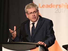Candidate Charlie Angus at the federal NDP leadership race debate in Sudbury, Ont. on Sunday May 28, 2017.