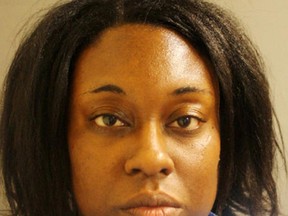 This photo provided by the Harris County Sheriff's Office in Houston shows Laquita Lewis, who has been charged with capital murder in the stabbing death of her 4-year-old daughter at a Houston apartment complex on Sunday, June 18, 2017. (Harris County Sheriff's Office via AP)