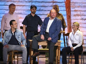 The cast of Come From Away performs at the 71st annual Tony Awards on Sunday, June 11, 2017, in New York.