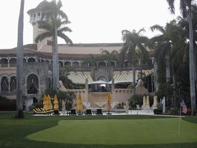 FILE - In this April 15, 2017 file photo, President Donald Trump's Mar-a-Lago estate in Palm Beach, Fla. Two House Democrats want to compel the Air Force to detail how much has been spent on trips that President Donald Trump has made to his Florida estate and other properties that he and his family own.  (AP Photo/Alex Brandon, File)