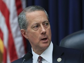 FILE - In this April 26, 2017, file photo House Armed Services Committee Chairman Rep. Mac Thornberry, R-Texas, speaks on Capitol Hill in Washington. Thornberry unveiled legislation June 26, that will seek $705 billion in military spending for the next fiscal year, more than at any point during the height of the wars in Iraq and Afghanistan and a level that even a number of his fellow Republicans don't support. Thornberry argues the sharp increase is essential to repair a military badly in need of repair after 16 years of almost continuous combat.  (AP Photo/Manuel Balce Ceneta, File)