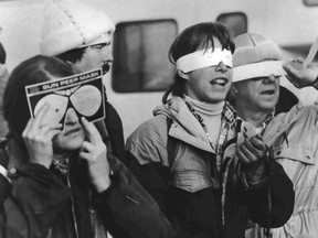 On Feb. 26, 1979, eclipse enthusiasts gathered at Observatory Hill in Goldendale, Wash., to watch a solar eclipse. The first place to experience total darkness will be in Oregon and Madras, in the central part of the state.