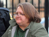 Elizabeth Wettlaufer being escorted into the Woodstock, Ont., courthouse earlier this year.