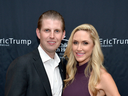 Eric Trump and his wife Lara at the Eric Trump Foundation Golf Invitational event in 2015 in Briarcliff Manor, New York.