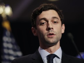 Democratic candidate for 6th congressional district Jon Ossoff concedes to Republican Karen Handel at his election night party in Atlanta, Tuesday, June 20, 2017. (AP Photo/David Goldman)