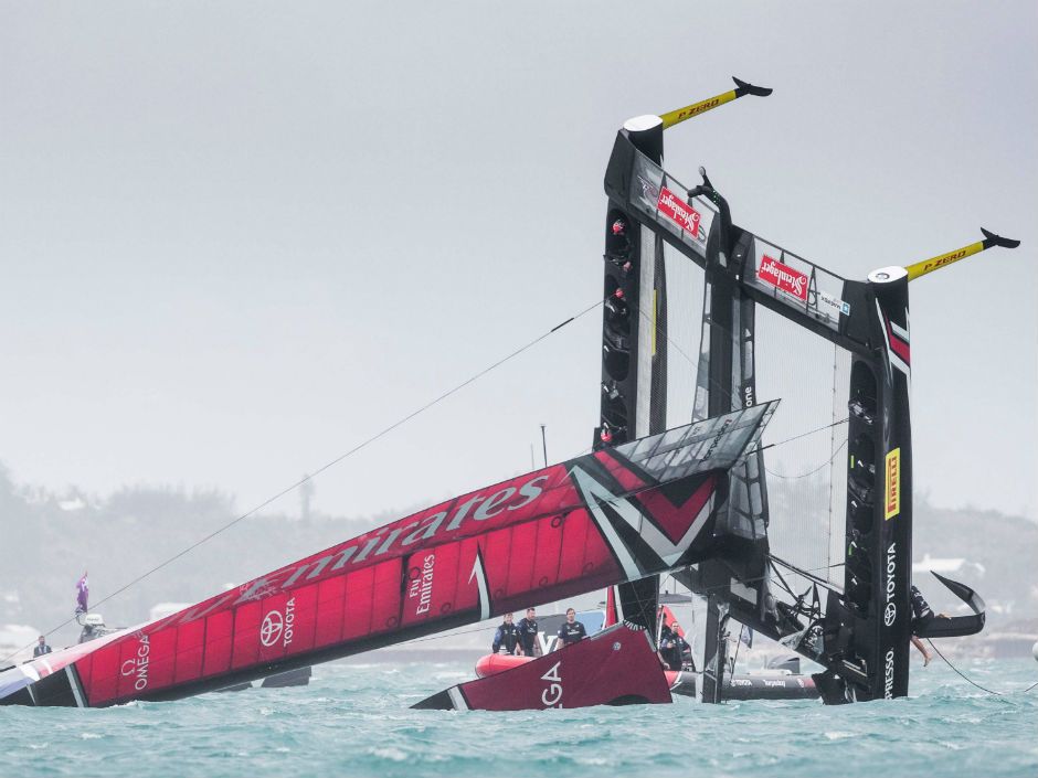 New Zealand team blames 'error' for capsize during stormy sailing race in  Bermuda | National Post