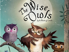 An illustrated image from the children's book on the history of Canada's parliament, The Wise Owls.