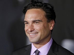 In this Oct. 20, 2011, photo, Johnny Galecki arrives at the premiere of "In Time" in Los Angeles. A spokeswoman for, Galecki, the 42-year-old actor, says his home on a ranch in the San Luis Obispo area was destroyed by the wildfire on the state's central coast. (AP Photo/Matt Sayles)
