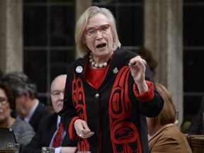 Indigenous and Northern Affairs Minister Carolyn Bennett responds to a question during question period in the House of Commons on Parliament Hill in Ottawa on Tuesday, May 30, 2017