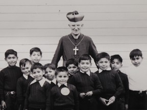 First Nations children at St. Mary's Residential School.