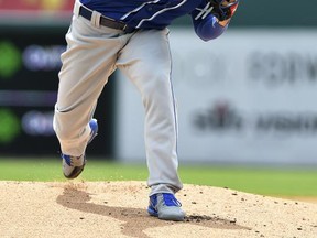 Kansas City Royals starting pitcher Jakob Junis throws a pitch during the first inning of a baseball game against the Detroit Tigers, Thursday, June 29, 2017, in Detroit. (AP Photo/Lon Horwedel)