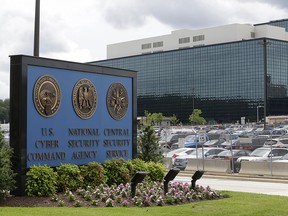 In this June 6, 2013 file photo, the National Security Agency (NSA) campus in Fort Meade, Md. Russian hackers attacked at least one U.S. voting software supplier days before the 2016 presidential election, according to a classified NSA report leaked Monday, June 5, 2017, that suggests election-related hacking penetrated further into U.S. voting systems than previously known.