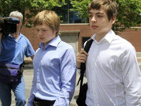 Timothy Vavilov, left, and brother Alexander pictured in 2010. Their parents are spies who came to Canada in the 1990s and took over the identities of dead Canadians.