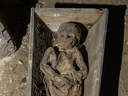 One of 23 mummies found in a crypt at the Dominican Church of the Holy Spirit in Vilnius, Lithuania. 