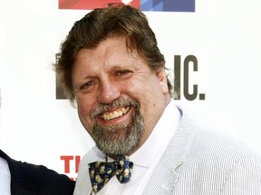 FILE - In this June 6, 2016 file photo, Oskar Eustis attends the 2016 Public Theater Gala Benefit "United States of Shakespeare" at the Delacorte Theater in New York. The theater director who endured death threats and lost corporate sponsors after staging a Donald Trump-inspired version of "Julius Caesar" has a message to artists fearful of any backlash - don't flinch. "We can't allow ourselves to feel overwhelmed. We can't allow ourselves to feel we're completely isolated. We're not,"  Eustis, the artistic director of The Public Theatre, tells The Associated Press. (Photo by Andy Kropa/Invision/AP, File)
