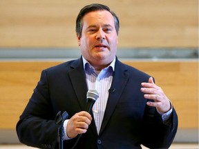 Alberta PC leader Jason Kenney speaks at a riding event held at the University of Calgary in Calgary on Friday June 9, 2017. Jim Wells/Postmedia