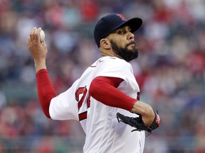 Boston Red Sox starting pitcher David Price delivers during the first inning of the team's baseball game against the Minnesota Twins at Fenway Park in Boston, Thursday, June 29, 2017. (AP Photo/Charles Krupa)