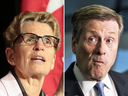 Ontario Premier Kathleen Wynne and Mayor John Tory: “There is a tense dynamic,” said one federal official.