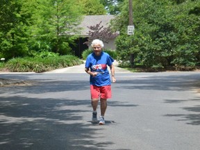 Julia Hawkins, 101, shown here in her Louisiana neighbourhood.