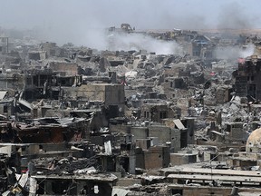 A general view of the destruction in Mosul's Old City. The battle over, it's now time to start rebuilding Iraq's second city, parts of which were literally flattened during the offensive against holed up jihadists of ISIL.