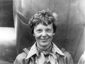 Amelia Earhart stands under nose of her Lockheed Model 10-E Electra, small.jpg
More details
Amelia Earhart standing under nose of her Lockheed Model 10-E Electra in 1937.