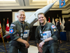 John Burzynski, left, President and CEO of Osisko Mining Inc. and David Shea, VP of Engineering, Kraken Sonar, at the Raising the Arrow launch.