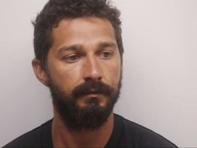Actor Shia LaBeouf poses for a booking photo, in Savannah, Ga. on  July 8, 2017.