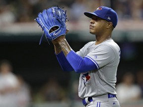 You can have a starting rotation next season that begins with Marcus Stroman (pictured), Aaron Sanchez and J.A. Happ.