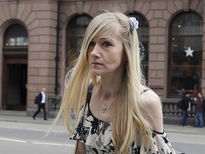 Connie Yates, mother of critically ill baby Charlie Gard arrives at the Royal Court of Justice in London, Tuesday, July 25, 2017.