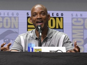 Will Smith speaks at the Netflix Films' "Bright" panel on day one of Comic-Con International on Thursday, July 20, 2017, in San Diego. (Photo by Al Powers/Invision/AP)