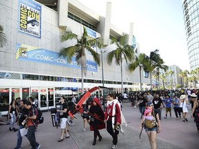 Guests attend day one of Comic-Con International on Thursday, July 20, 2017, in San Diego. (Photo by Al Powers/Invision/AP)