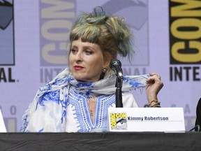 Kimmy Robertson attends the "Twin Peaks" panel on day two of Comic-Con International on Friday, July 21, 2017, in San Diego. (Photo by Al Powers/Invision/AP)