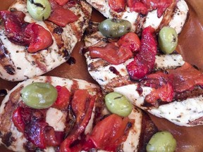 This June 24, 2017 photo shows chicken breast Provencal in Coronado, Calif. This dish is from a recipe by Melissa d'Arabian. (Melissa d'Arabian via AP)