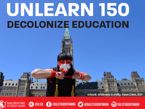 Dalhousie Student Union Canada 150 Facebook post.