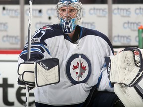 Connor Hellebuyck of the Winnipeg Jets (Getty Images)