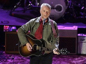 Billy Bragg performs at the Americana Music Association Honors & Awards Show Wednesday, Sept. 21, 2016, in Nashville, Tenn. THE CANADIAN PRESS/AP-Mark Zaleski
