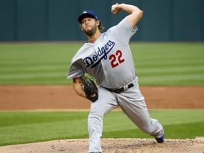 Los Angeles Dodgers starting pitcher Clayton Kershaw delivers during the first inning of the team's baseball game against the Chicago White Sox on Tuesday, July 18, 2017, in Chicago. (AP Photo/Charles Rex Arbogast)