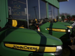A Manitoba man faces impaired driving charges after he was got taking his John Deere lawn mower on a spin along the Trans Canada.
