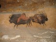 Neanderthal Cave art in Le Moustiar, Southern France.