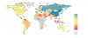 This map shows activity date from over 700,000 people across 111 countries.