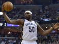 FILE - In this April 20, 2017, file photo, Memphis Grizzlies forward Zach Randolph reaches for the ball during the second half against the San Antonio Spurs in Game 3 of an NBA basketball first-round playoff series in Memphis, Tenn. A person with knowledge of the agreement tells The Associated Press that the Sacramento Kings have agreed to a two-year, $24 million deal with forward Zach Randolph.  The sides came to agreement on Tuesday, July 4, 2017, reuniting Randolph with former Grizzlies coach Dave Joerger, now the coach in Sacramento. The person spoke to the AP on condition of anonymity because the deal cannot be signed until Thursday. (AP Photo/Brandon Dill, File0