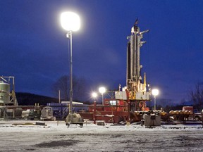 A natural gas drilling site in the Susquehanna County township of New Milford, Pa. Natural gas producers drilled more than twice as many shale wells in the first half of 2017 compared to the same period last year.