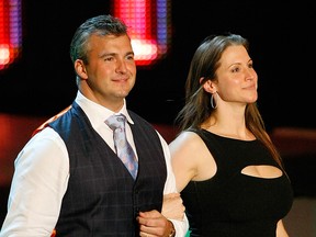 Shane McMahon, left, with his sister Stephanie in 2009. McMahon survived a helicopter crash on Wednesday.