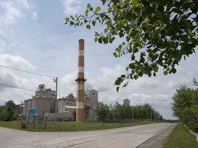 The Lafarge cement plant is seen in Brookfield, N.S. on Wednesday, July 12, 2017. A long-dormant community group in Nova Scotia is assembling again to oppose a company's plan to burn tires in a kiln it uses to make cement. THE CANADIAN PRESS/Andrew Vaughan