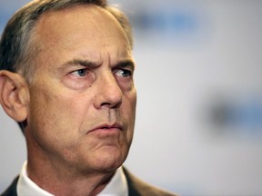 Michigan State NCAA college football head coach Mark Dantonio speaks at Big Ten Media Day in Chicago, Monday, July 24, 2017. (AP Photo/G-Jun Yam)