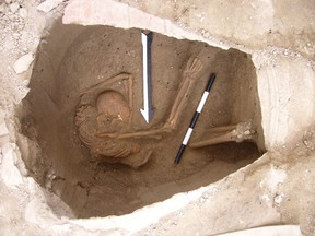 A buried Canaanite whose DNA was sequenced.
